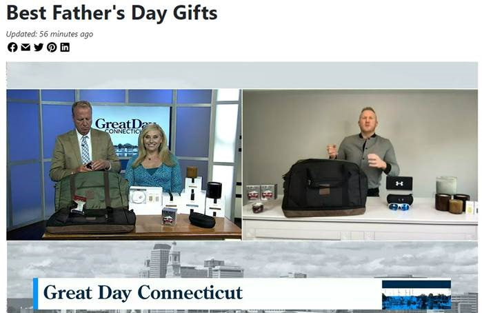 Save The Ocean Duffle Bag featured on Great Day Connecticut