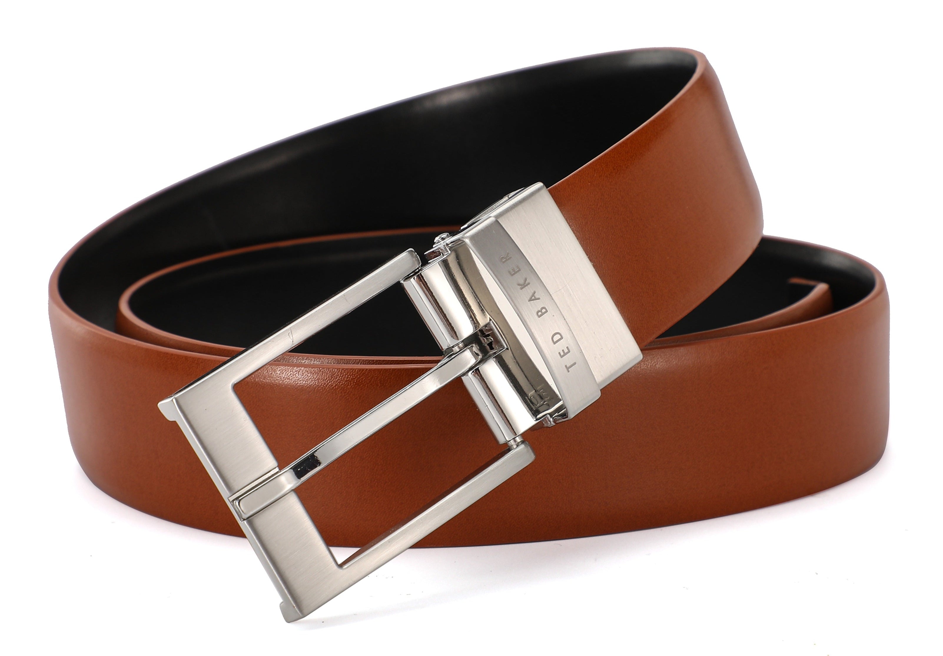 Ted Baker Women\'s Belt Size 1 White Burgundy Color Block Vegan Leather NWOT Classic Belt - White main image 3