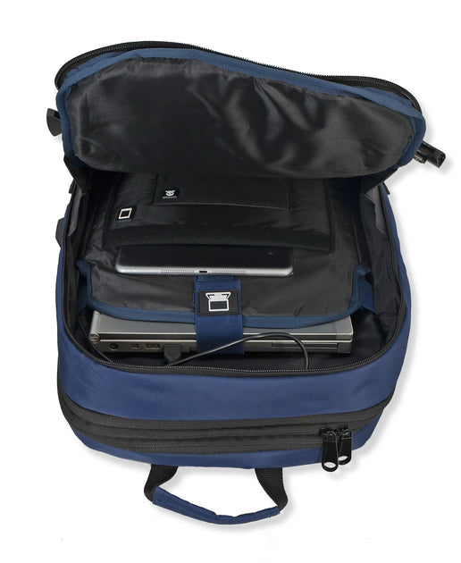 ネット正規店 Duchamp Getaway Expandable Carry-On Backpack Suitcase (Navy) ファッション 