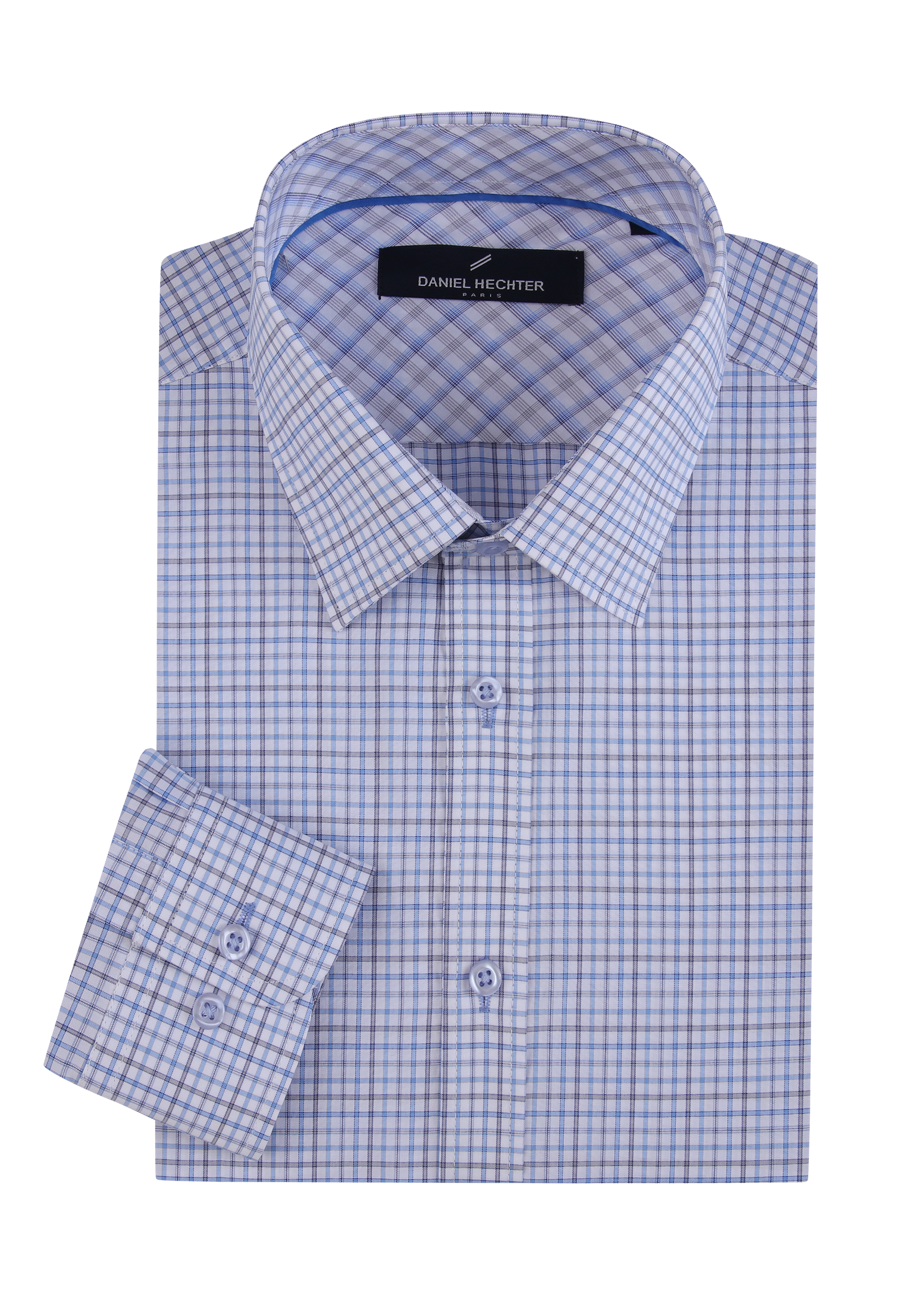 Daniel Hechter Trim Fit Plaid Dress Shirt Daniel Hechter Trim Fit Plaid Dress Shirt