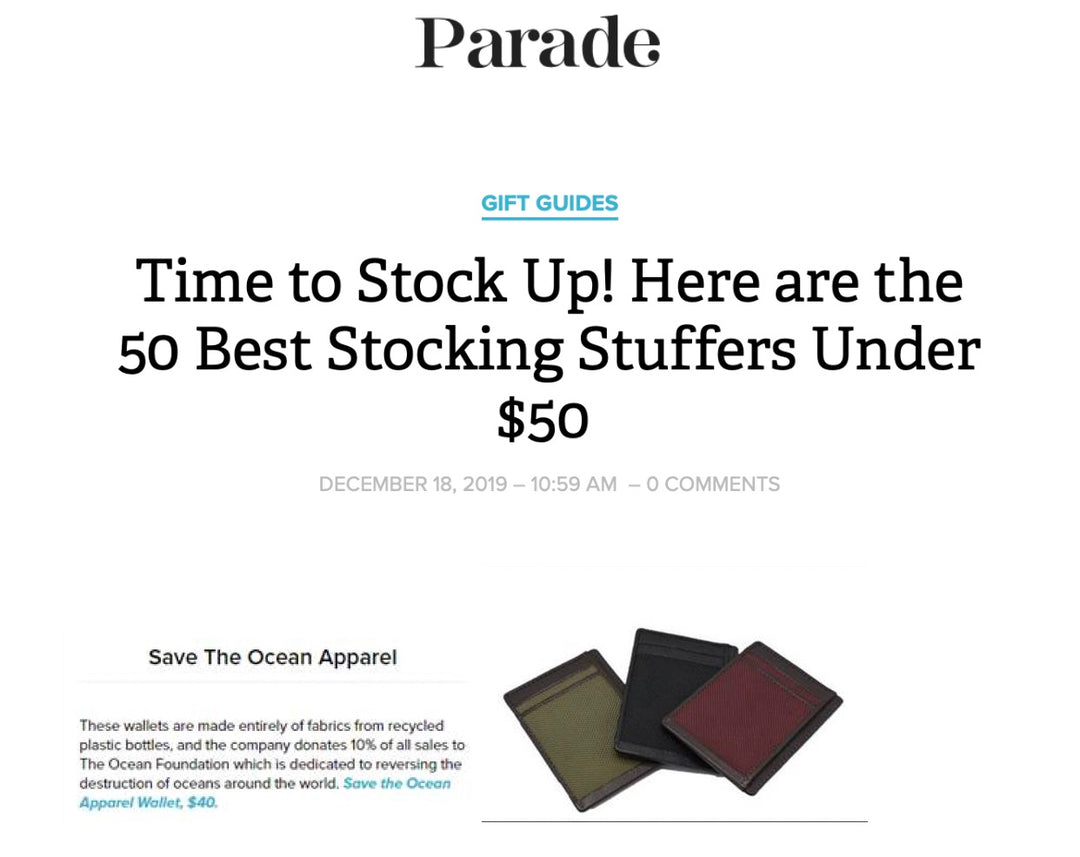 Save the Ocean Wallets in Parade Magazine