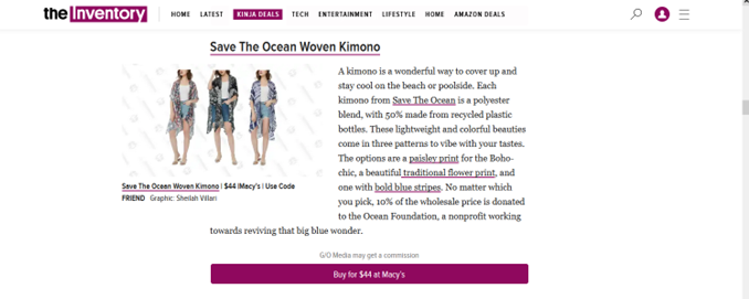 Save The Ocean Woven Kimono Featured on TheInventory