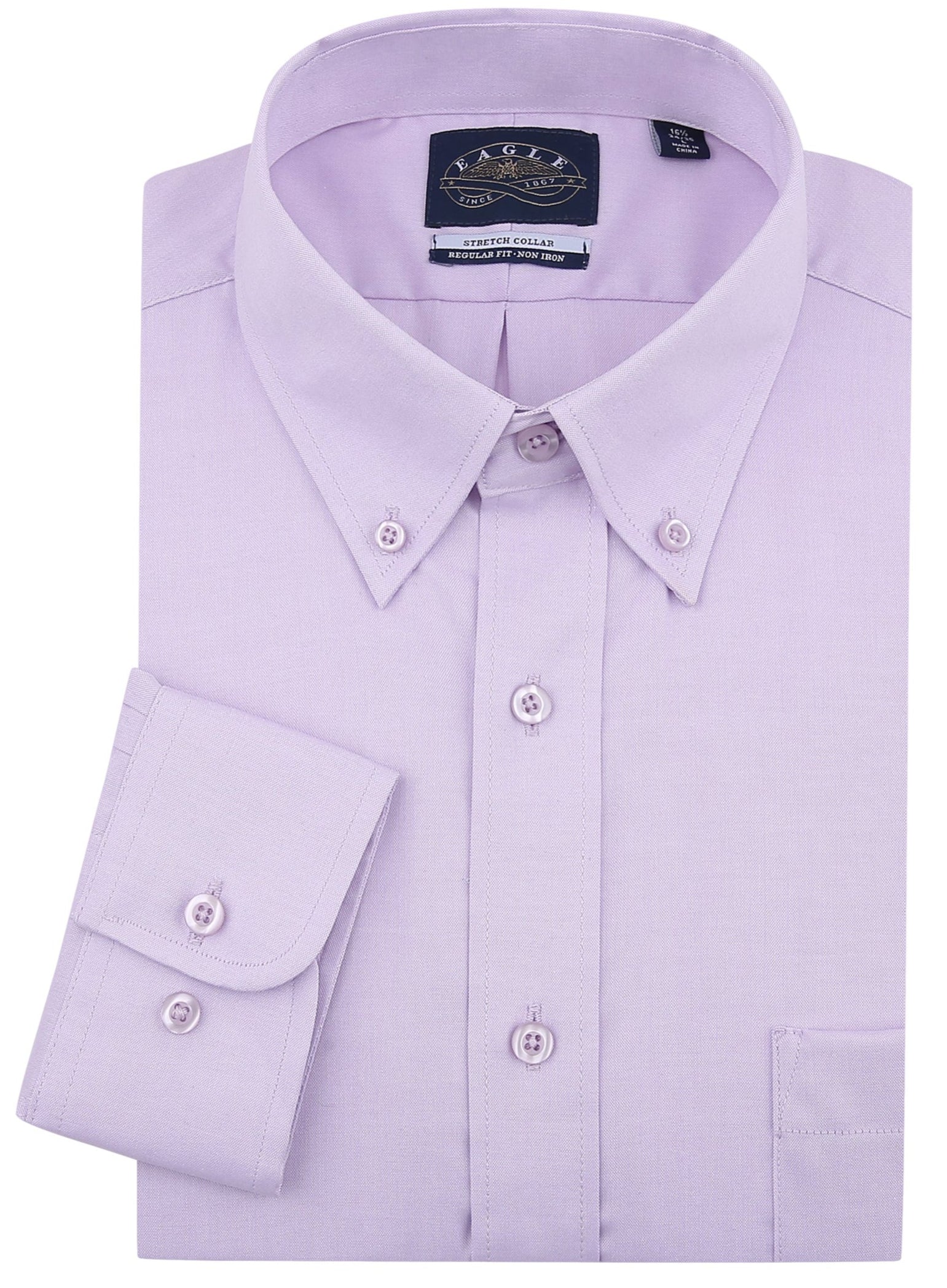 Eagle IRON FREE Stretch Neck Pinpoint Oxford Shirt