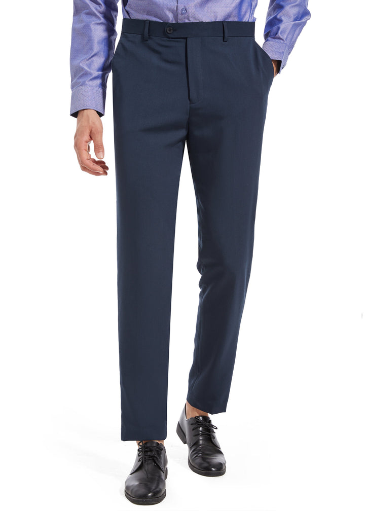 Lucky Brand Navy Stretch Solid Suit Jacket