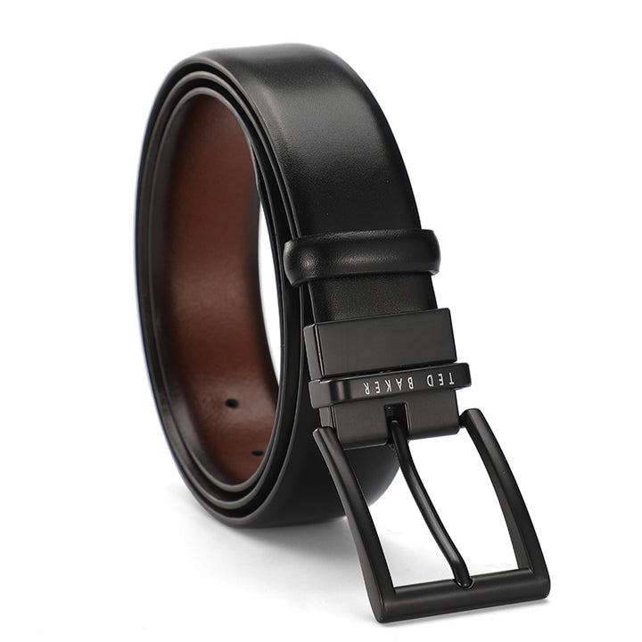 Ted Baker London Black Reversible to Brown Leather Belt