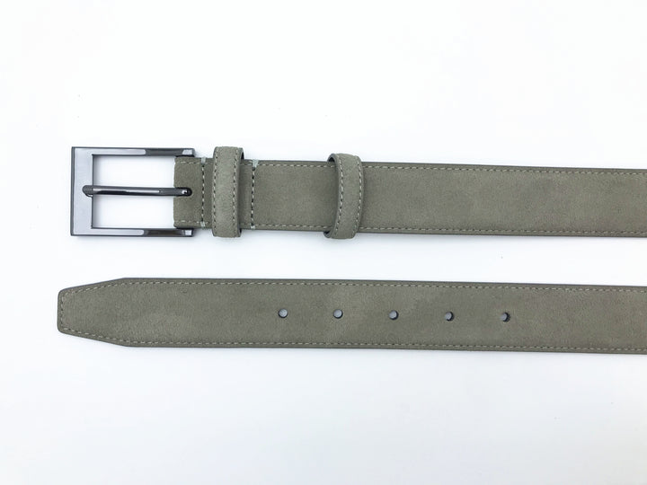 Ted Baker London Grey Suede Leather Belt
