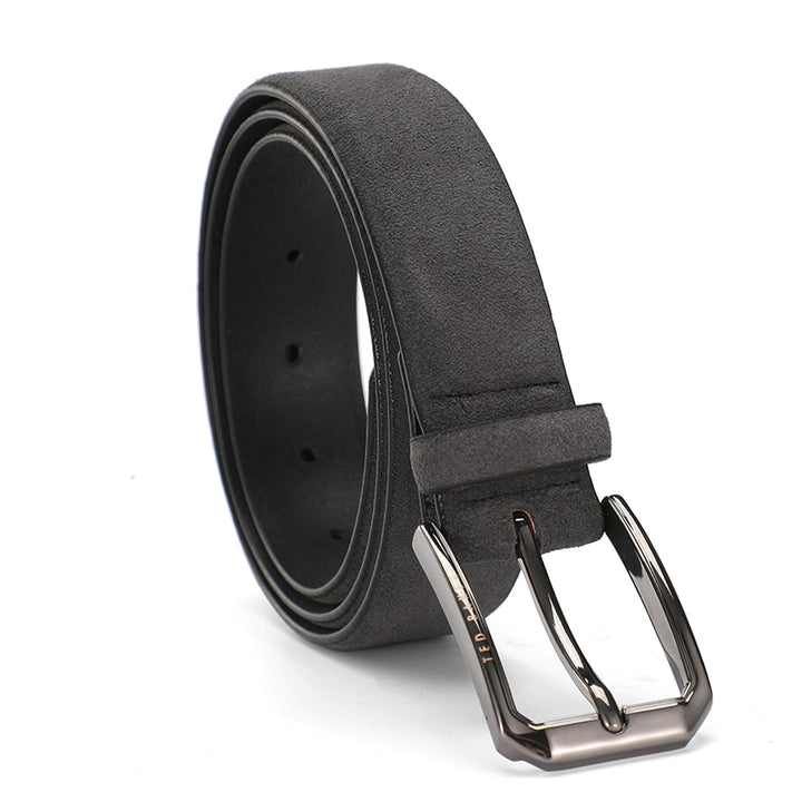 Ted Baker London Grey Suede Leather Belt