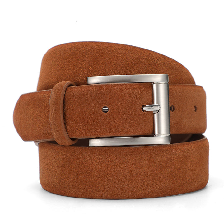 Ted Baker London Chestnut Suede Leather Belt