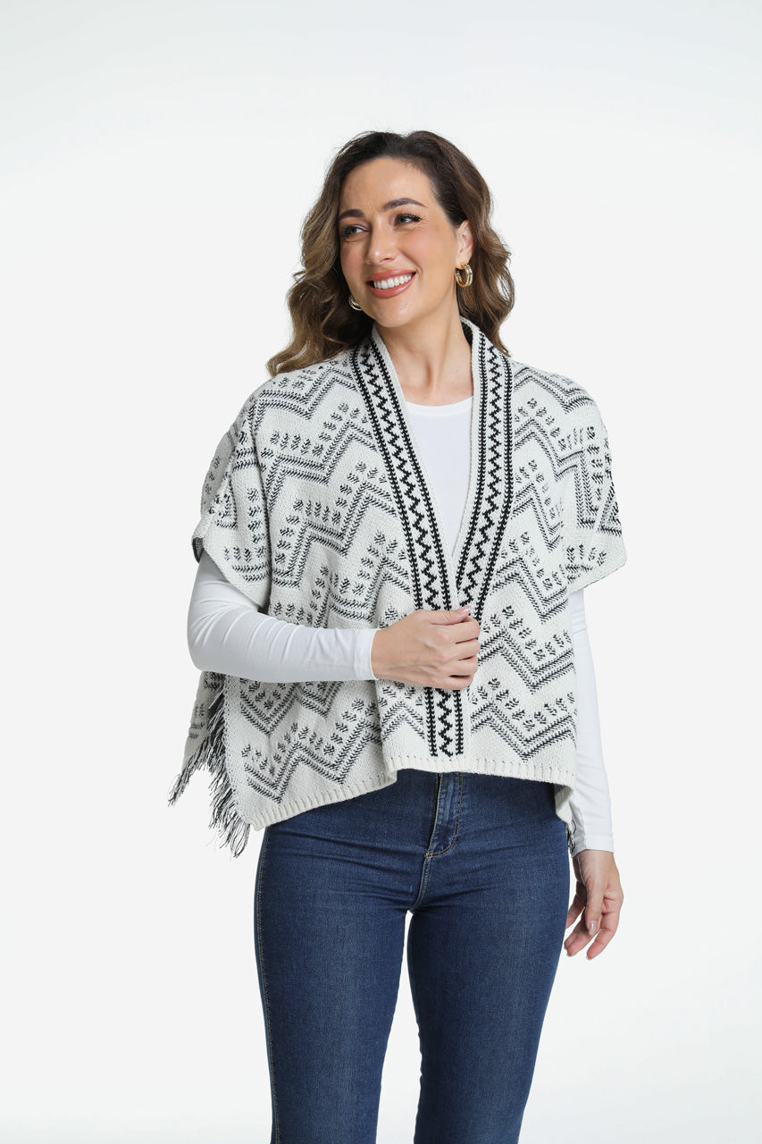Roffe Chevron Ruana
