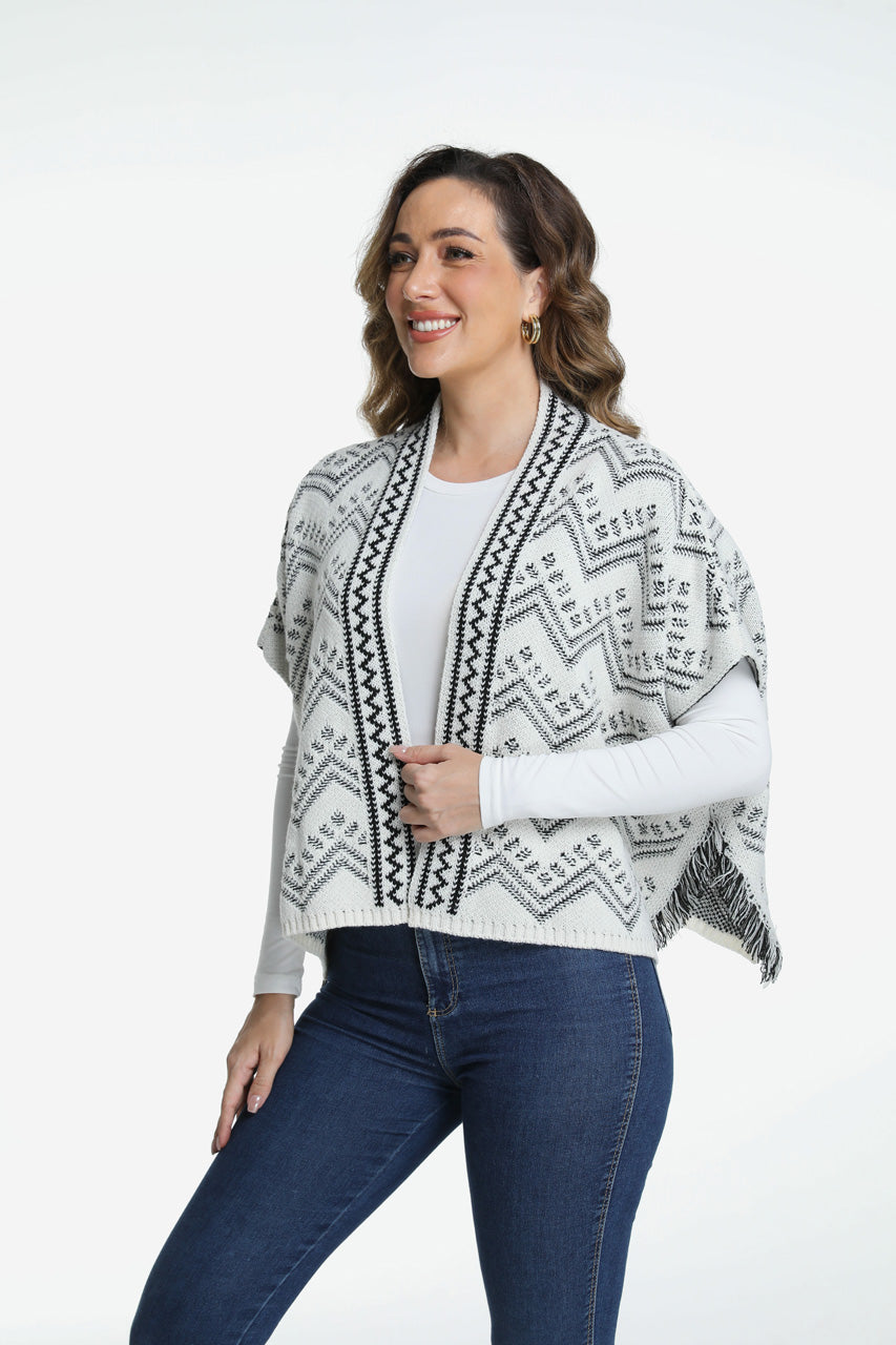 Roffe Chevron Ruana
