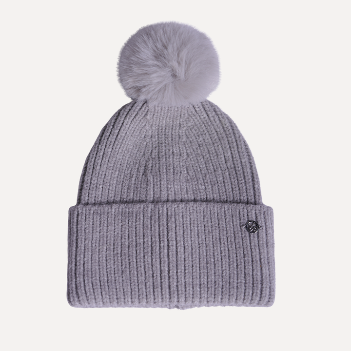 Ted Baker London Women's Light Grey Pom Beanie
