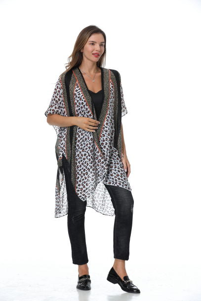Animal Print Kimono