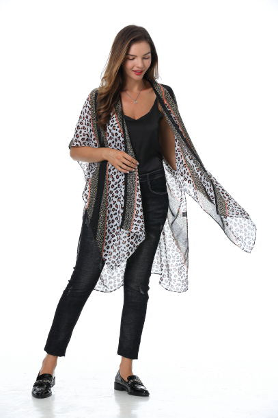 Animal Print Kimono
