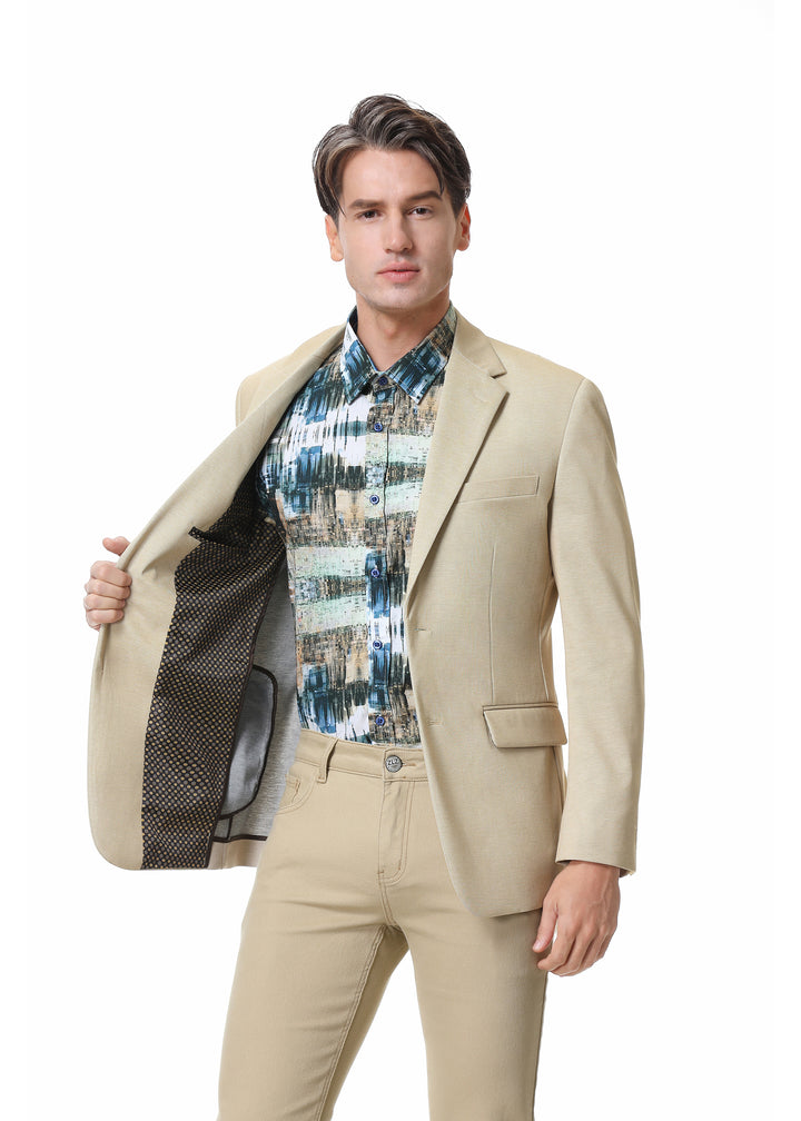 Duchamp London Beige Stretch Sport Coat