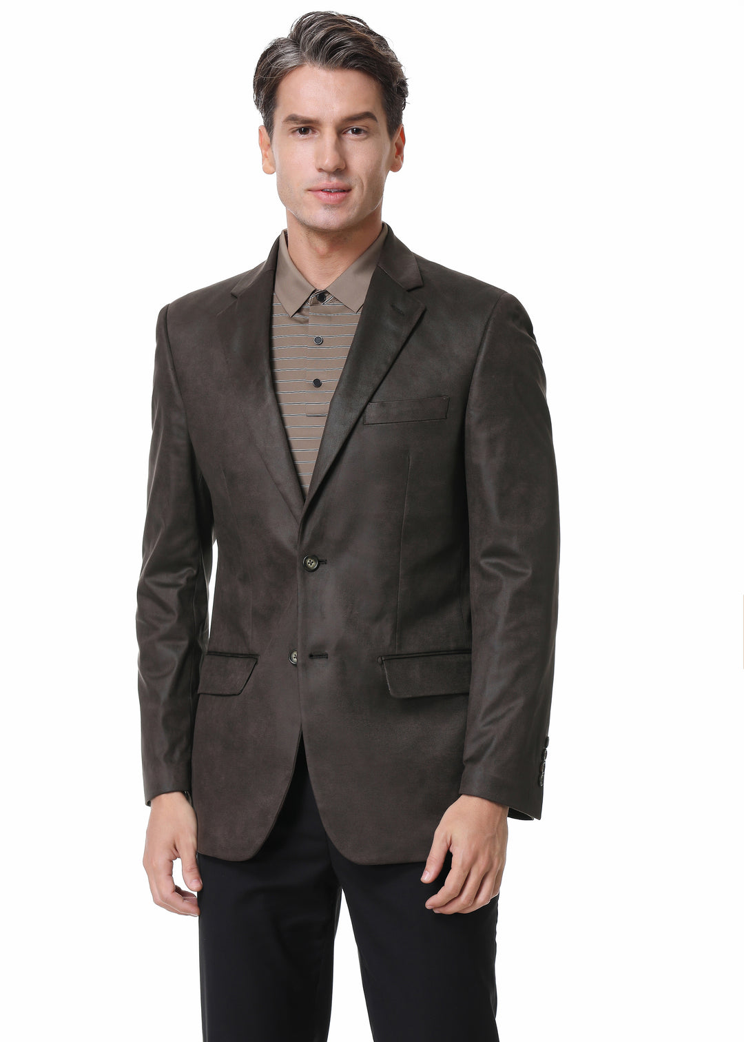 tobacco brown blazer New Zara Men Corduroy Copper Jacket Sports Coat Sz 56 US 46 blend gabardine blazer with a lining Regular cut Peak Southern Gents Double Breasted Blazer