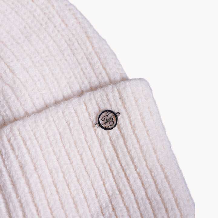 Ted Baker London Women's Ivory Pom Beanie