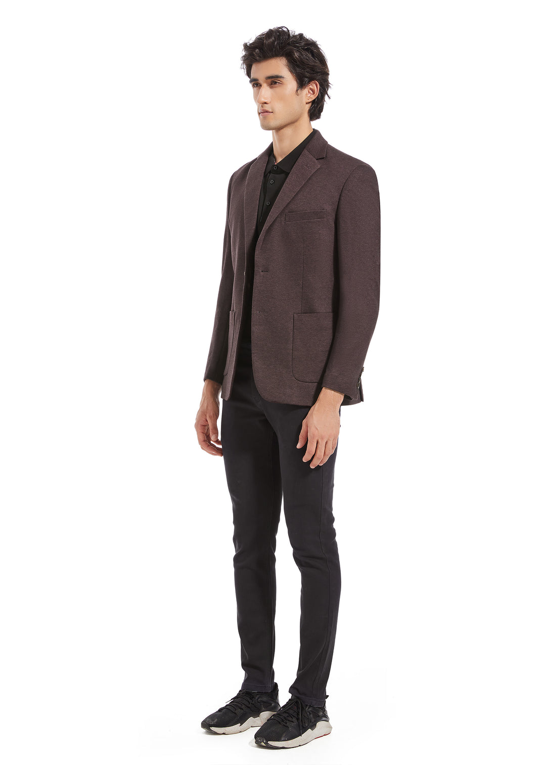 Lucky Brand Burgundy Knit Jacket