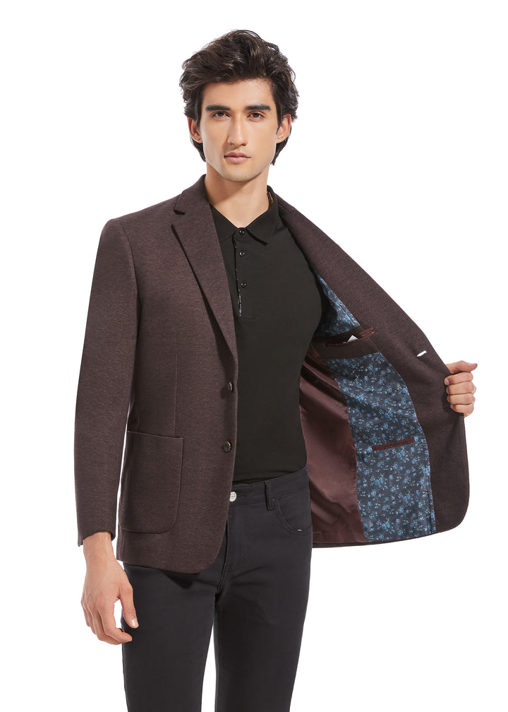 Lucky Brand Burgundy Knit Jacket