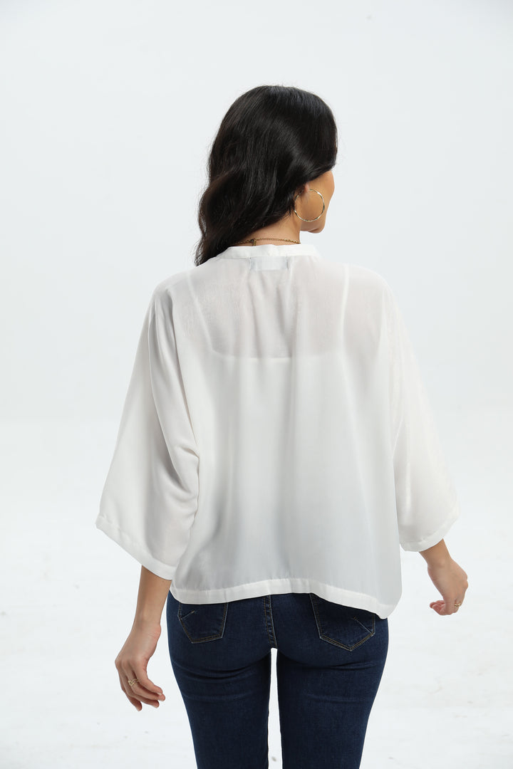 ROFFE CROPPED KIMONO