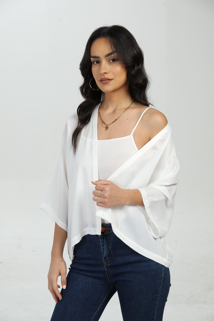 ROFFE CROPPED KIMONO