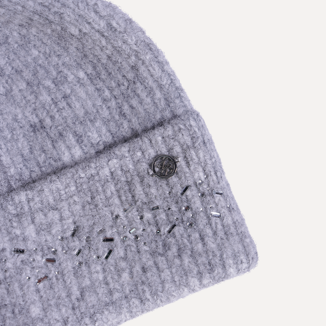 Ted Baker London Women's Silver Beanie and Glove Set