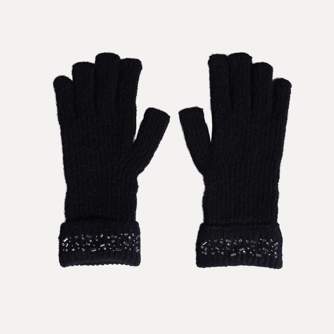 Ted Baker London Women's Black Beanie and Glove Set