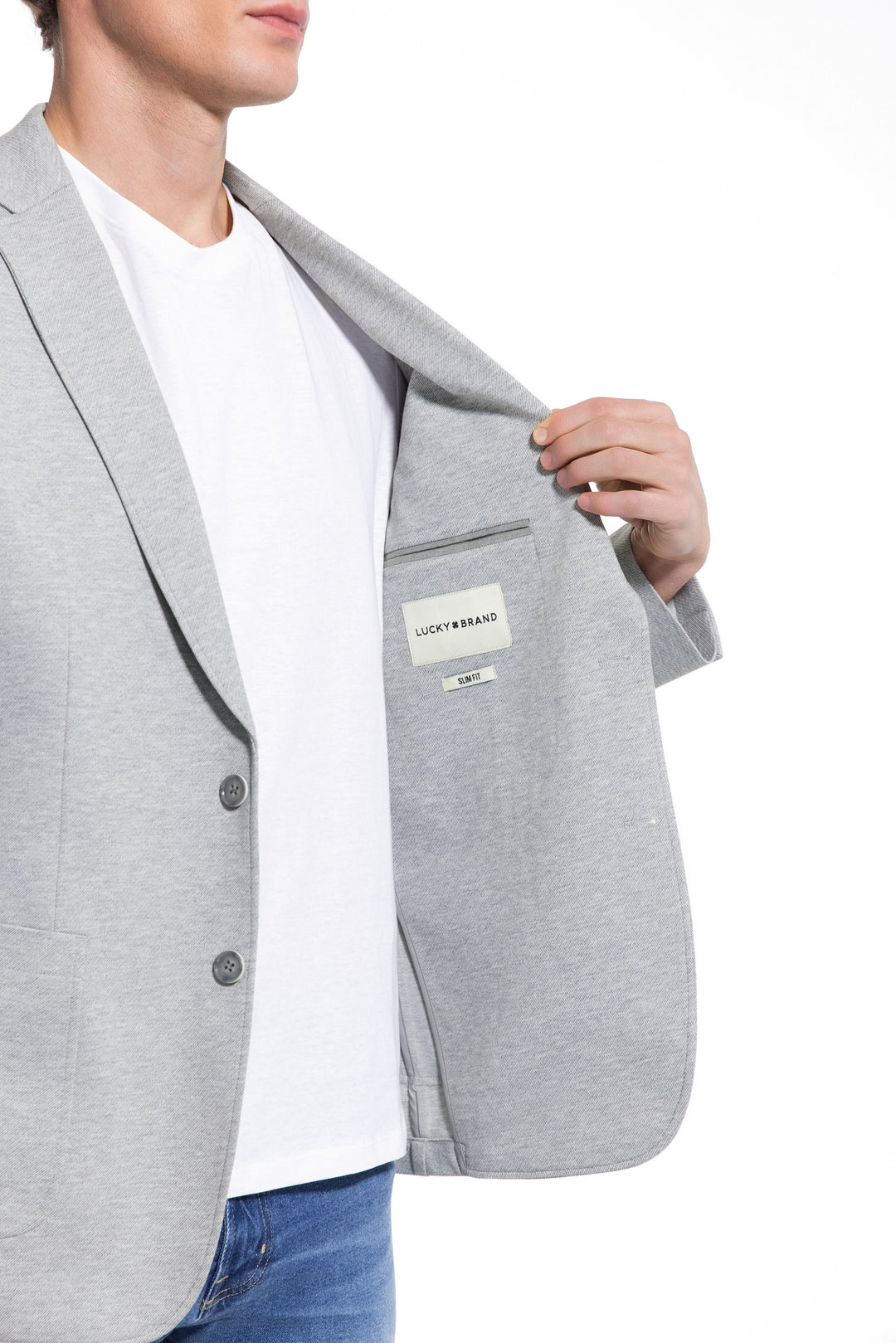 Lucky Brand Grey Heather Sport Coat