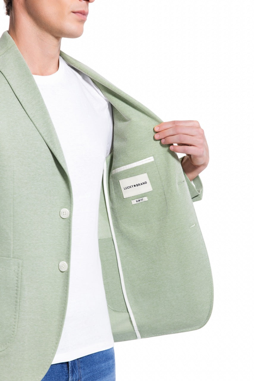 Lucky Brand Mint Pique Knit Sport Coat
