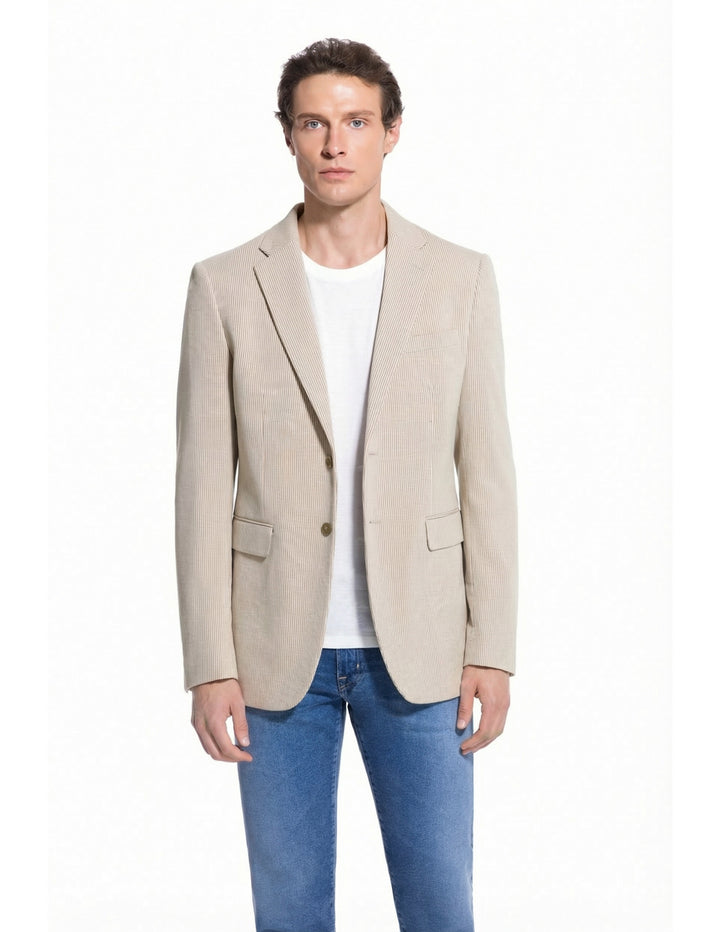 Lucky Brand Tan Heather Knit Sport Coat