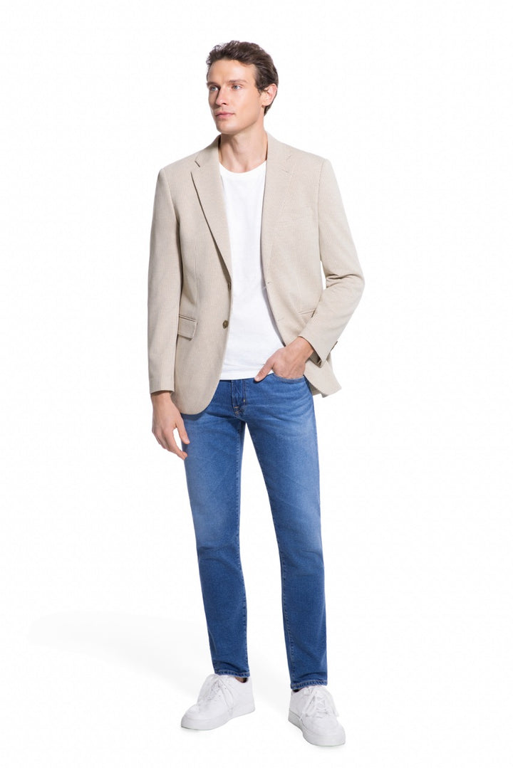 Lucky Brand Tan Heather Knit Sport Coat