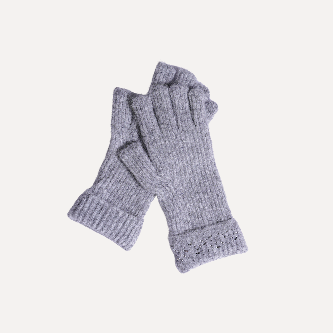 Ted Baker London Women's Silver Beanie and Glove Set