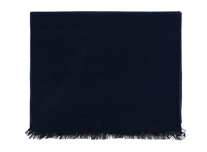 Ted Baker London Solid Navy to Grey 100% Silk Reversible Scarf