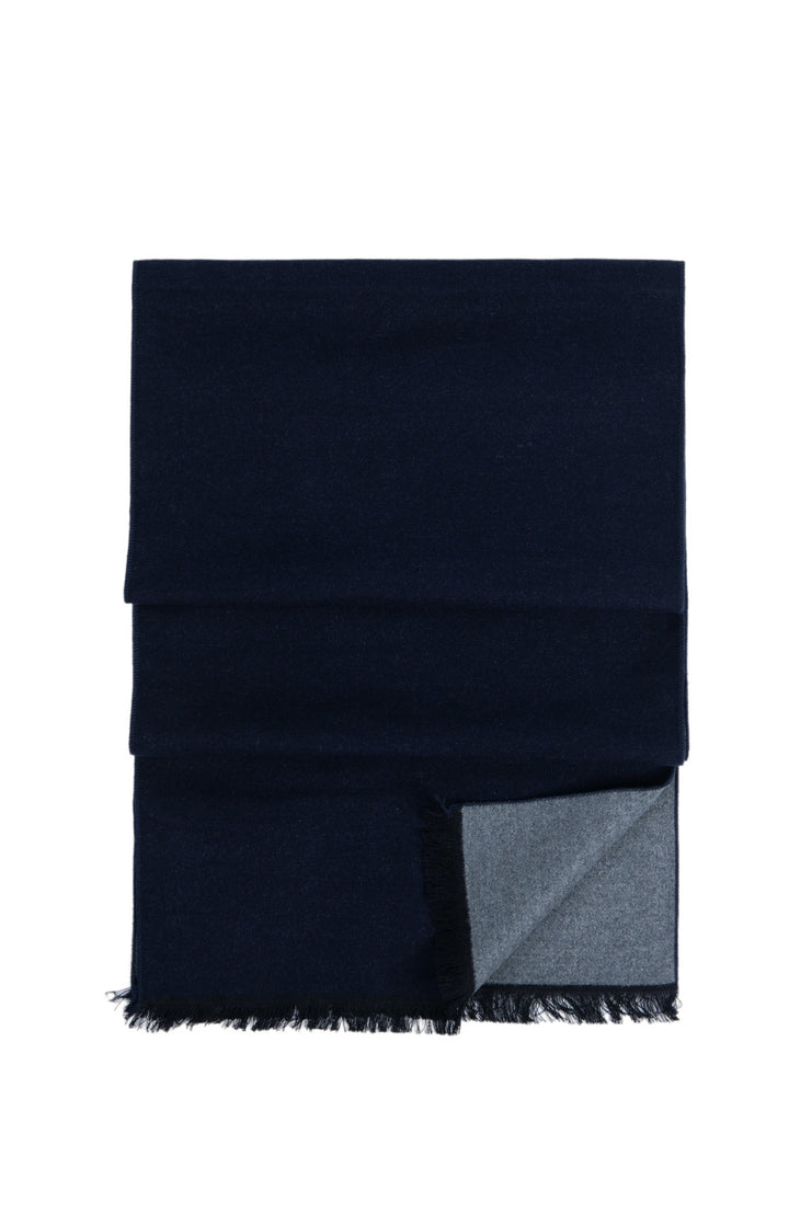 Ted Baker London 100% Silk Navy Reversible Scarf