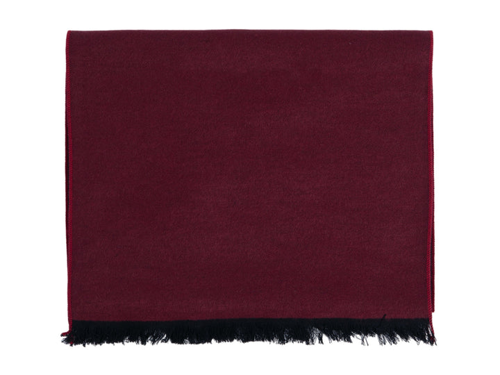 Ted Baker London Solid Red to Brown 100% Silk Reversible Scarf