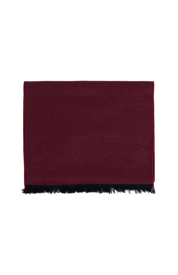 Ted Baker London 100% Silk Burgandy Reversible Scarf