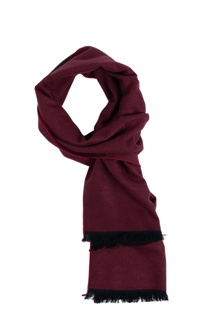 Ted Baker London 100% Silk Burgandy Reversible Scarf