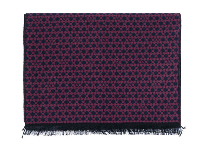Ted Baker London Burgundy Geometric 100% Silk Scarf