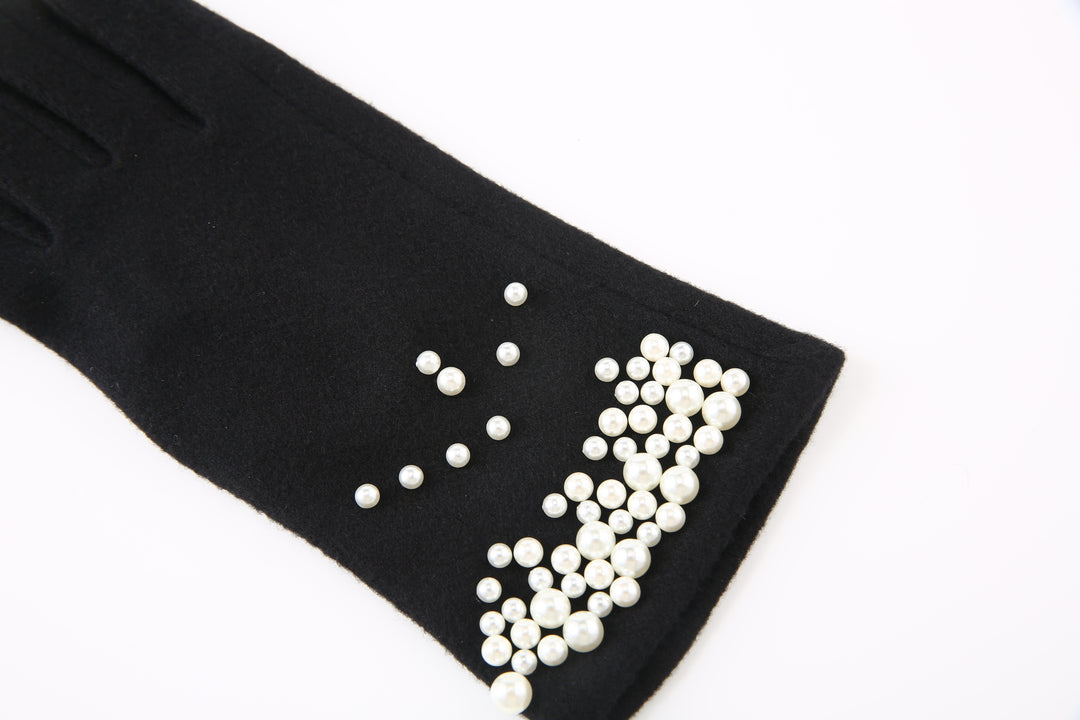 Ted Baker London Women's Embellished Black Gloves