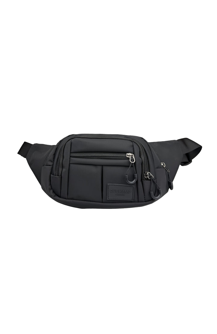 Duchamp London Black Nylon Sling Bag