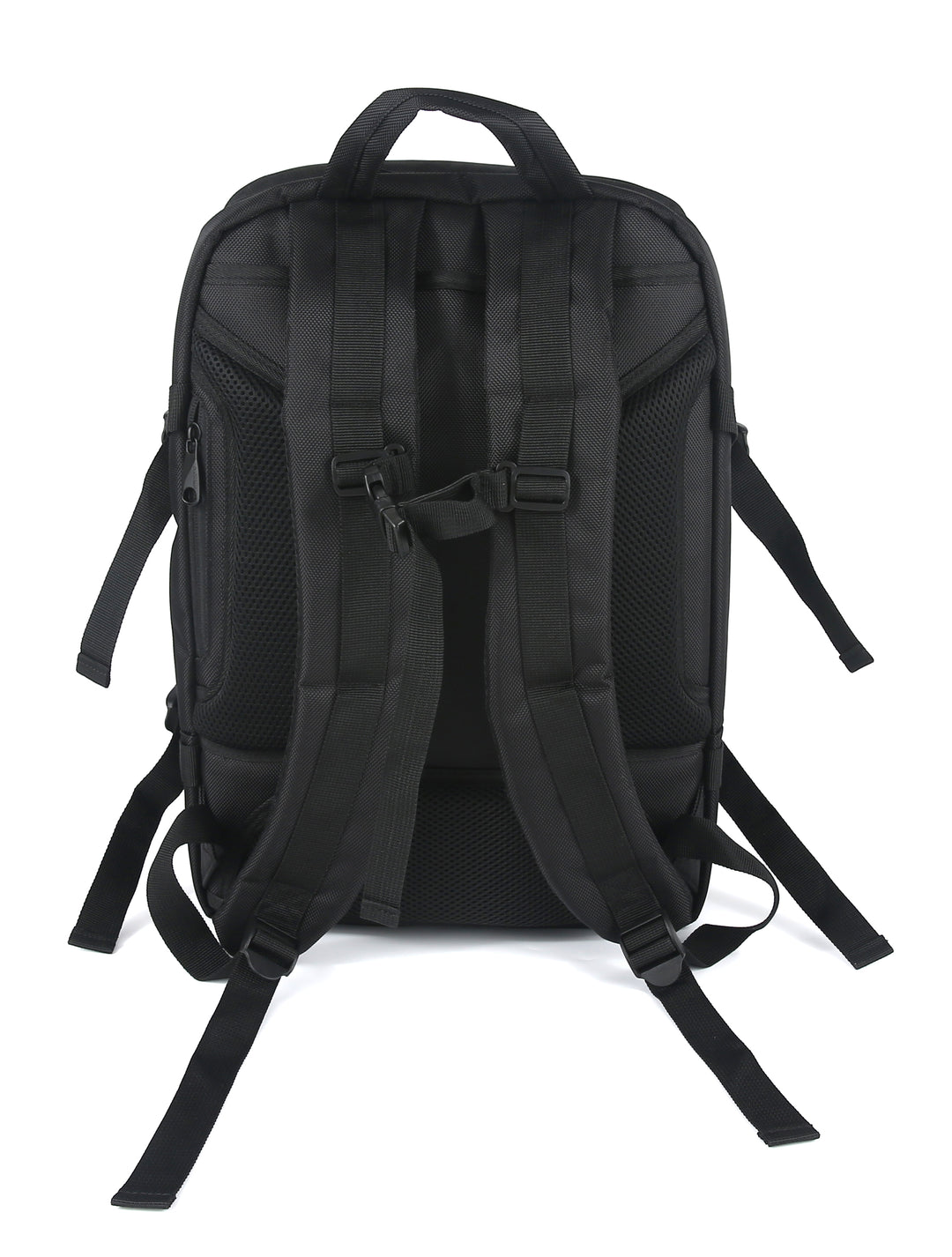 Getaway Expandable Carry-On Black Ballistic Nylon Backpack Suitcase by Duchamp London