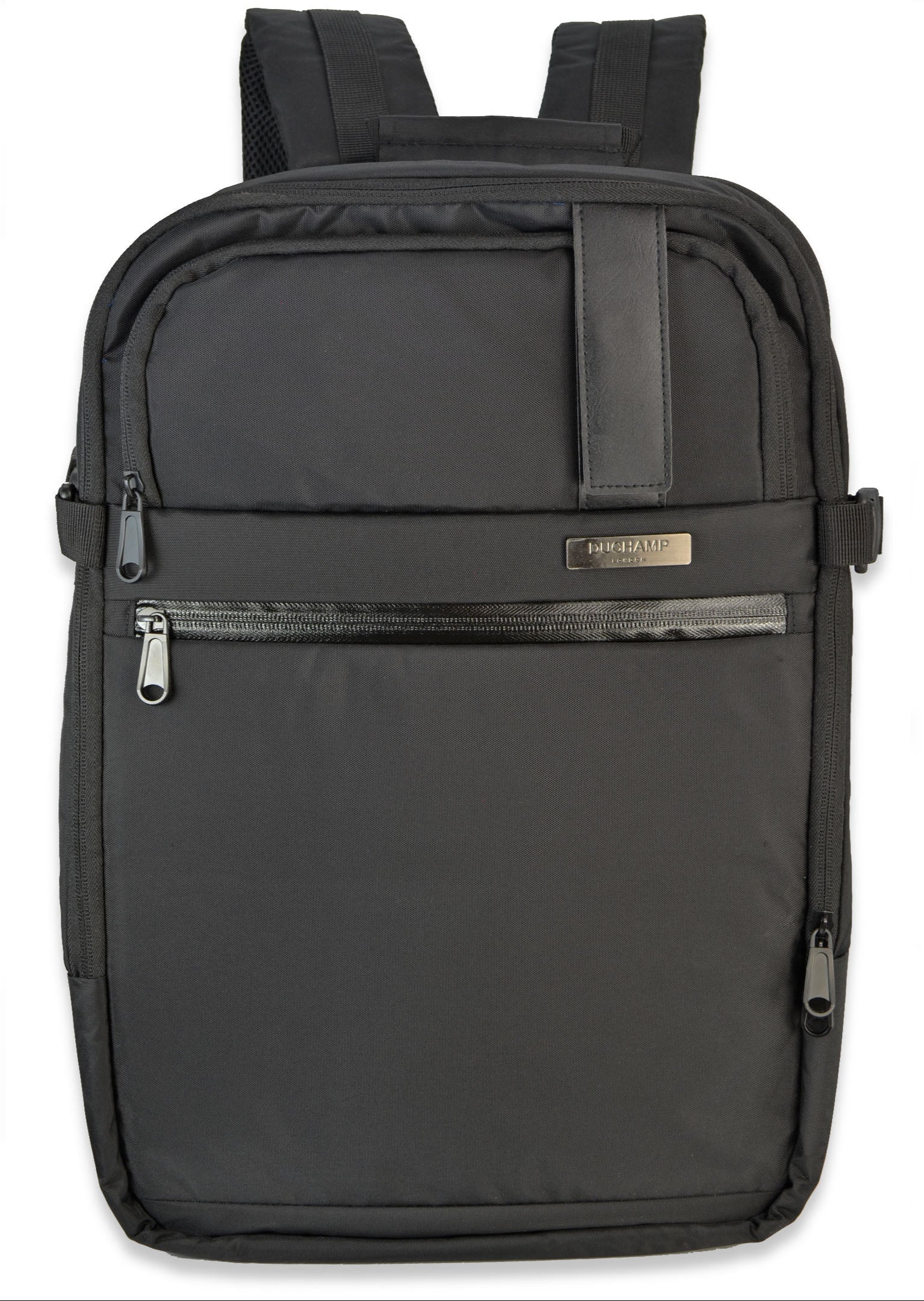 Getaway Expandable Carry-On Black Backpack Suitcase by Duchamp