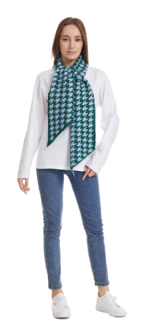 ROFFE HOUNDSTOOTH SCARF