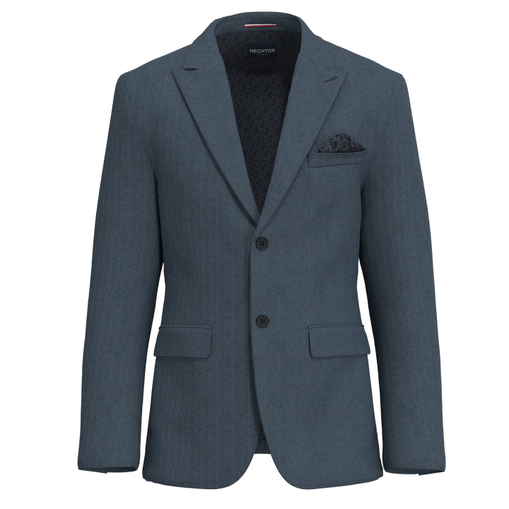 Hechter Paris Blue Wool Blend Sport Coat