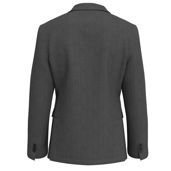 Hechter Paris Black Herringbone Wool Blend Sport Coat