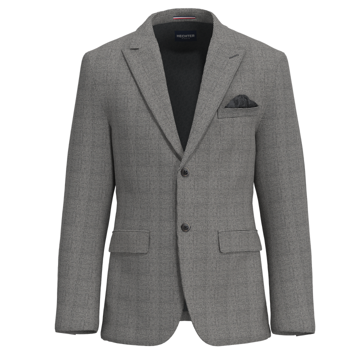 Hechter Paris Glen Plaid 100% Wool Sport Coat