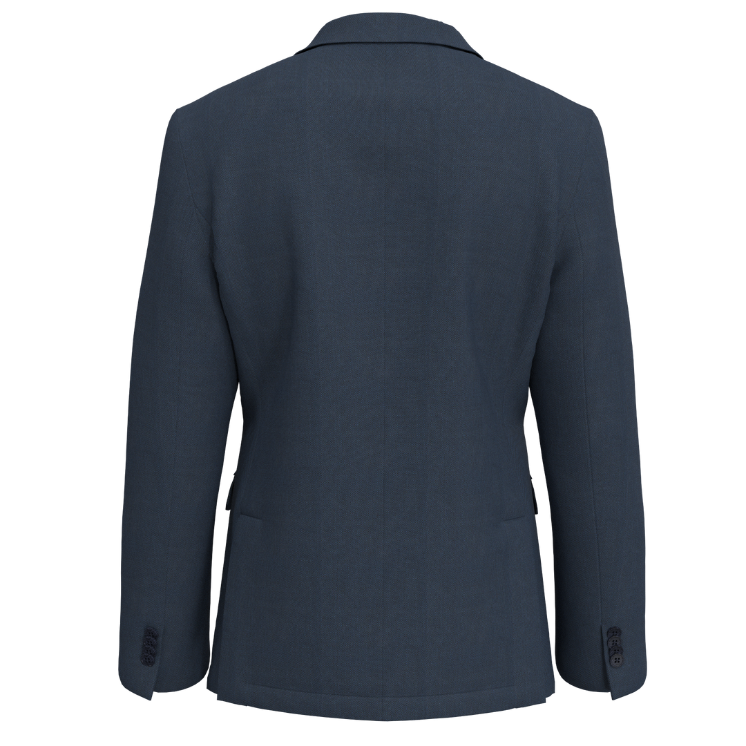 Hechter Paris Blue Textured Wool Blend Sport Coat