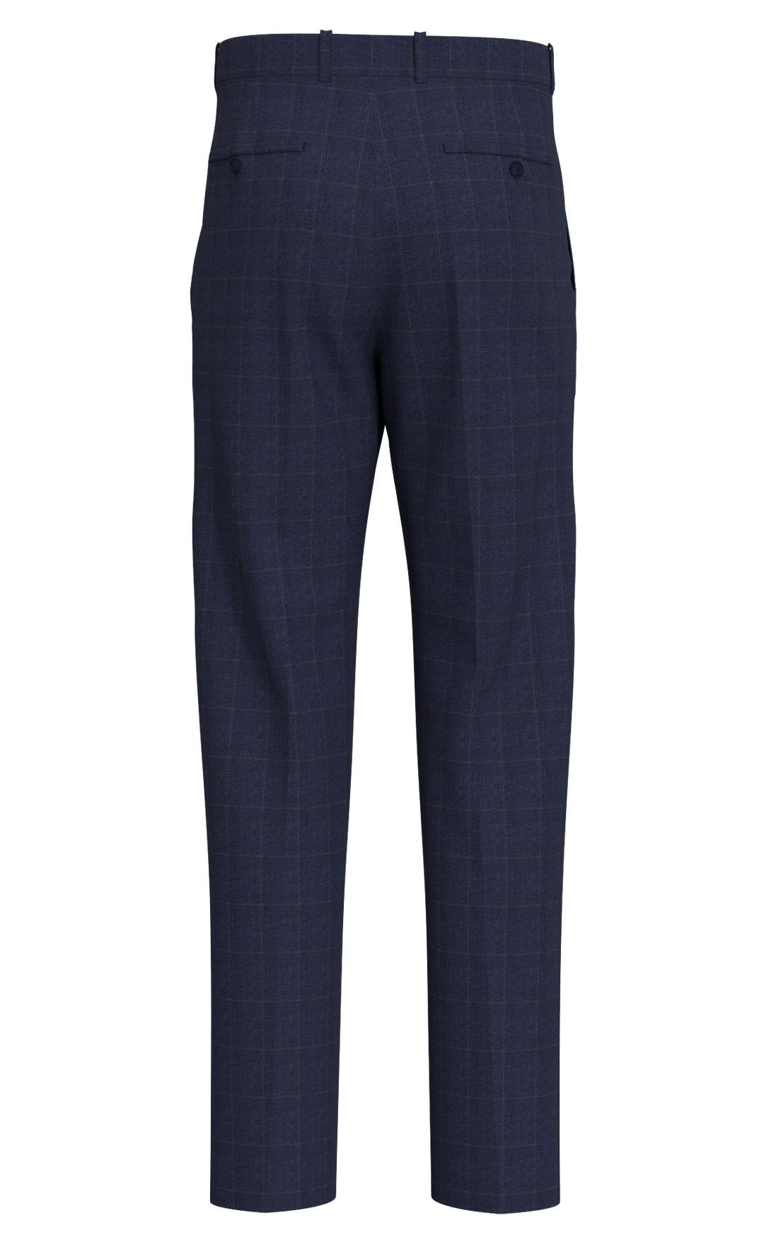 Hechter Paris Navy Textured Windowpane Wool Blend Sport Coat