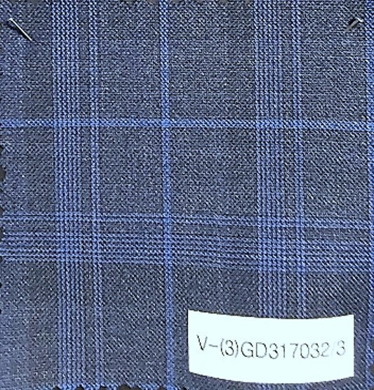 Hechter Paris Blue Plaid Wool Blend Sport Coat
