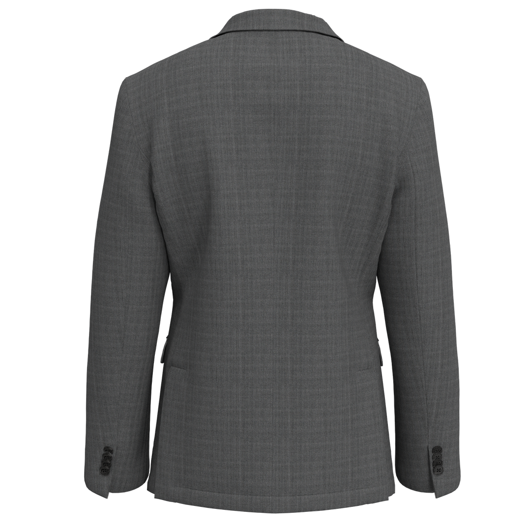 Hechter Paris Grey Herringbone 100% Wool Sport Coat