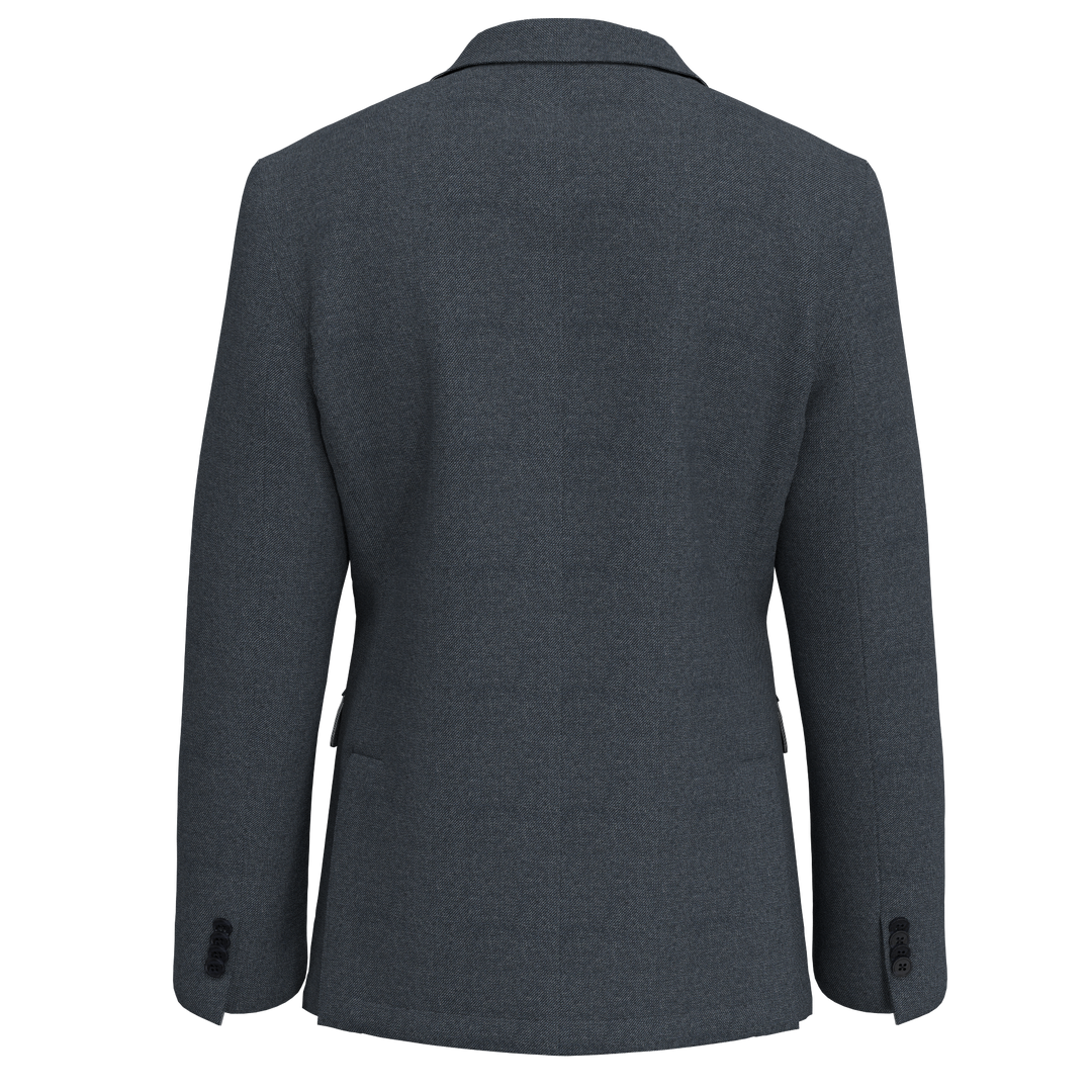 Hechter Paris Blue Herringbone Wool Blend Sport Coat